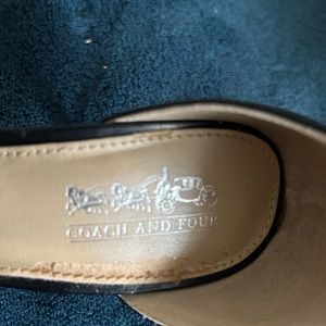 Good condition black and white heels